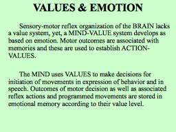 VALUES & EMOTION