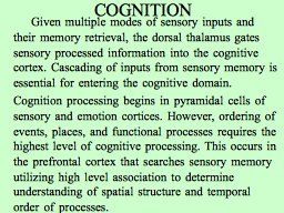 COGNITION