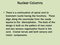 Nuclear Columns