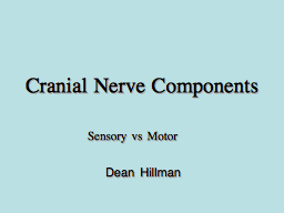 Cranial Nerve Components